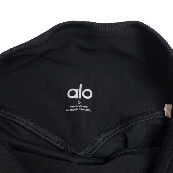 Alo High-Waist Alosoft Lounge Legging Solid Black Small - Picture 4 of 8